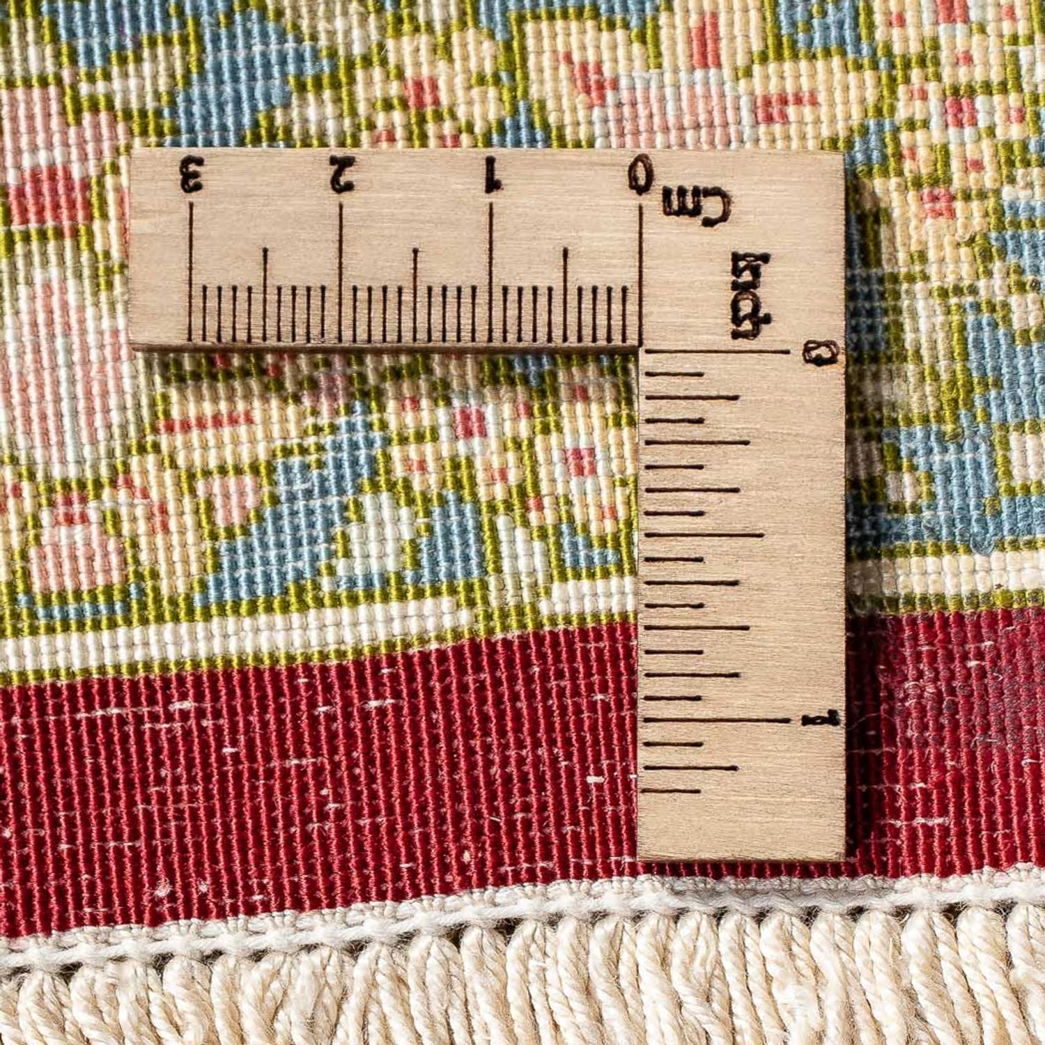 Tapis persan - Ghom - 78 x 58 cm - rouge foncé