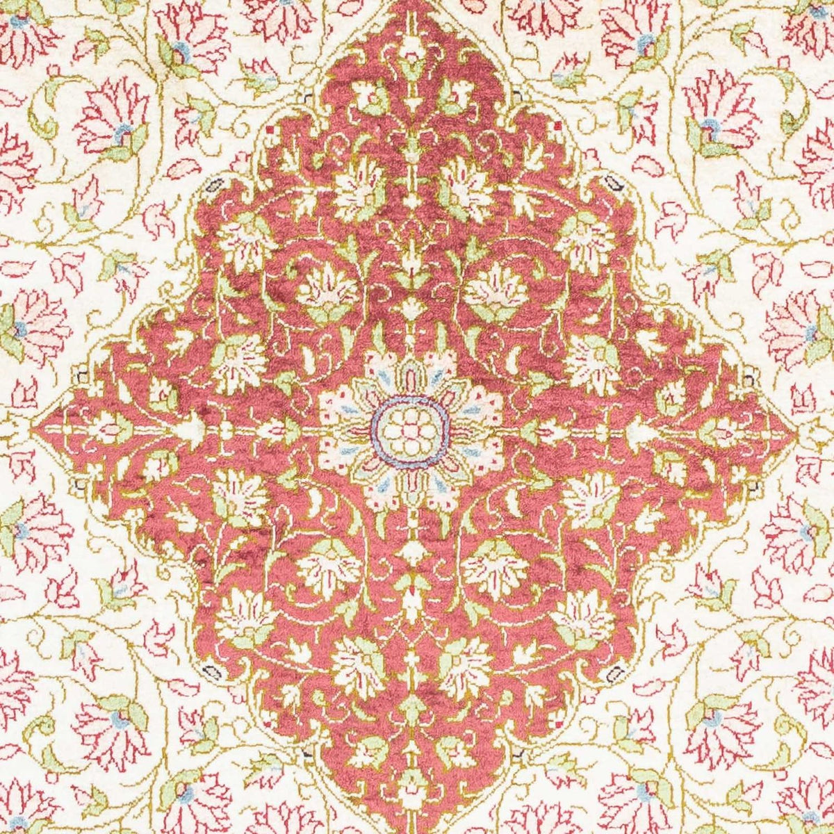 Tapis persan - Ghom - 125 x 80 cm - beige