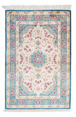 Tapis persan - Ghom - 123 x 77 cm - beige