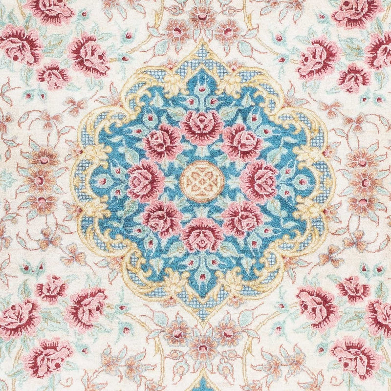 Tapis persan - Ghom - 123 x 77 cm - beige