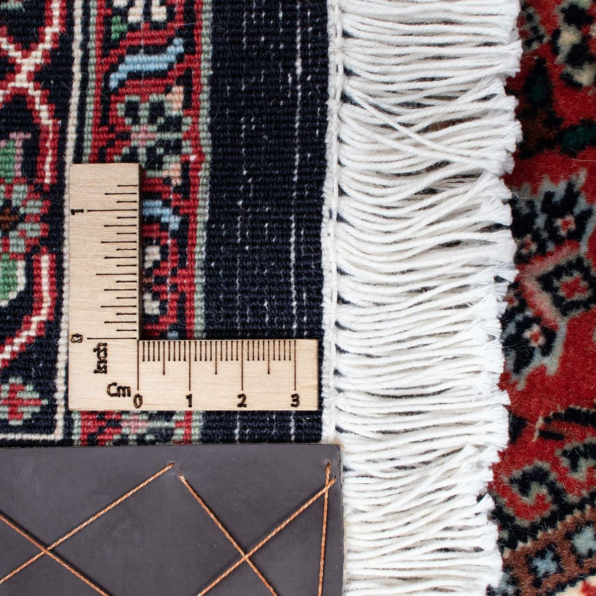 Tapis de couloir Tapis persan - Bidjar - 201 x 100 cm - bleu foncé