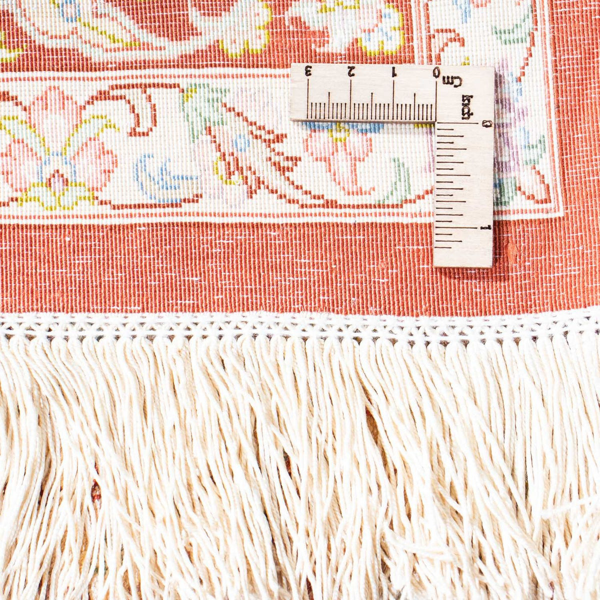 Tapis persan - Ghom - 123 x 83 cm - beige