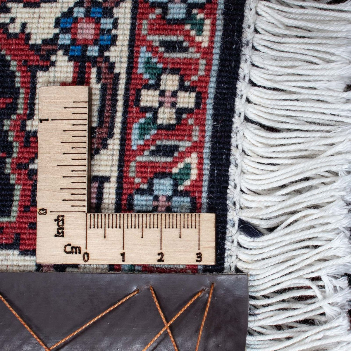 Tapis persan - Bidjar - 194 x 114 cm - rouge foncé