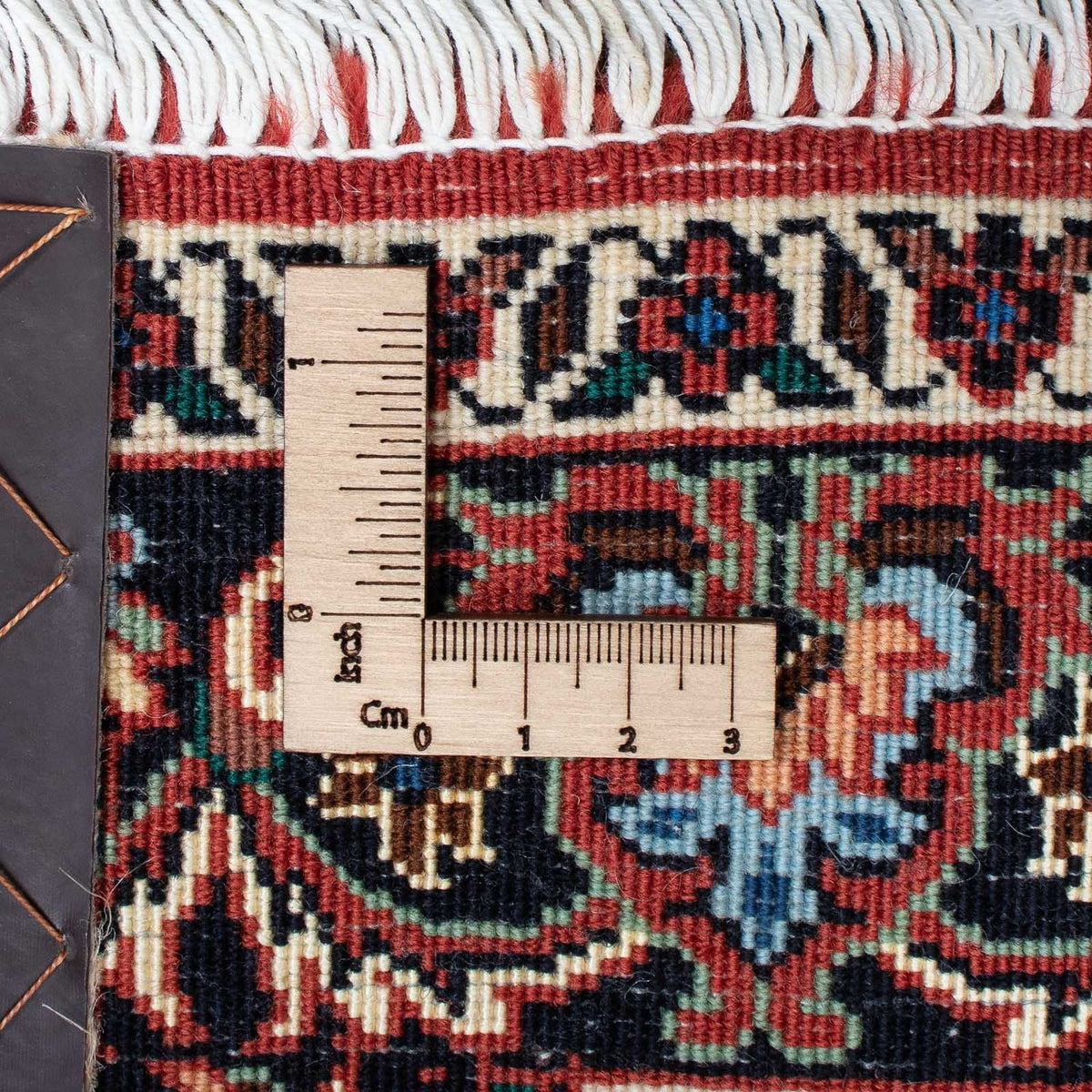 Tapis de couloir Tapis persan - Bidjar - 205 x 102 cm - rouge foncé