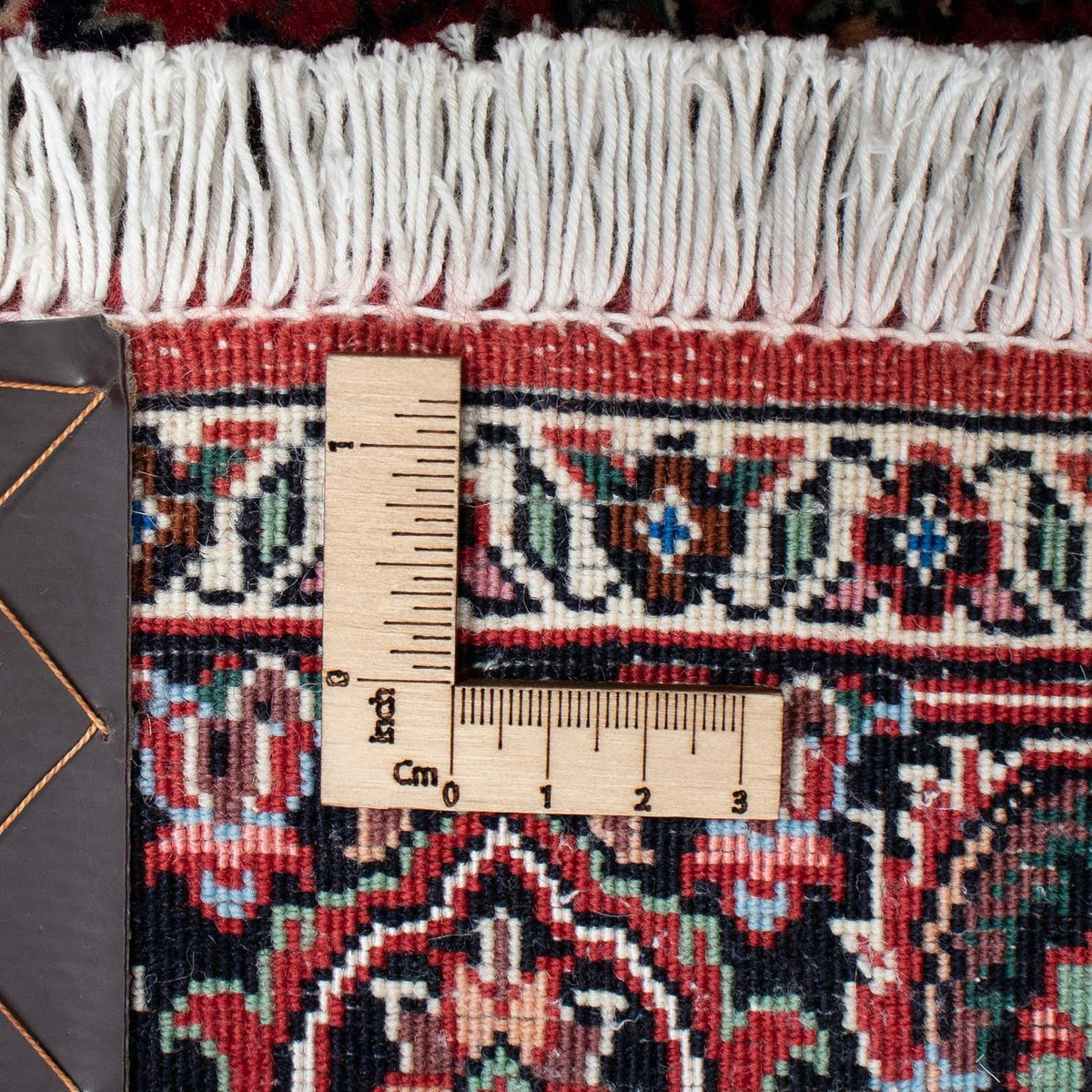 Tapis de couloir Tapis persan - Bidjar - 194 x 100 cm - rouge foncé
