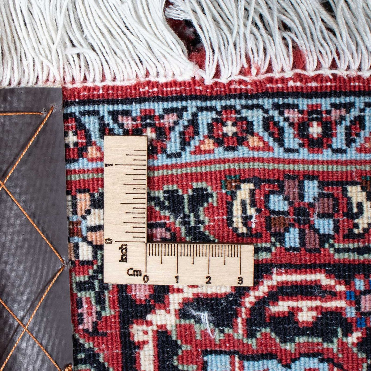 Tapis persan - Bidjar - 205 x 136 cm - rouge foncé