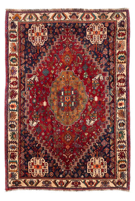Tapis persan - Nomadic - 242 x 158 cm - rouge foncé
