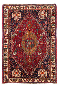 Tapis persan - Nomadic - 242 x 158 cm - rouge foncé