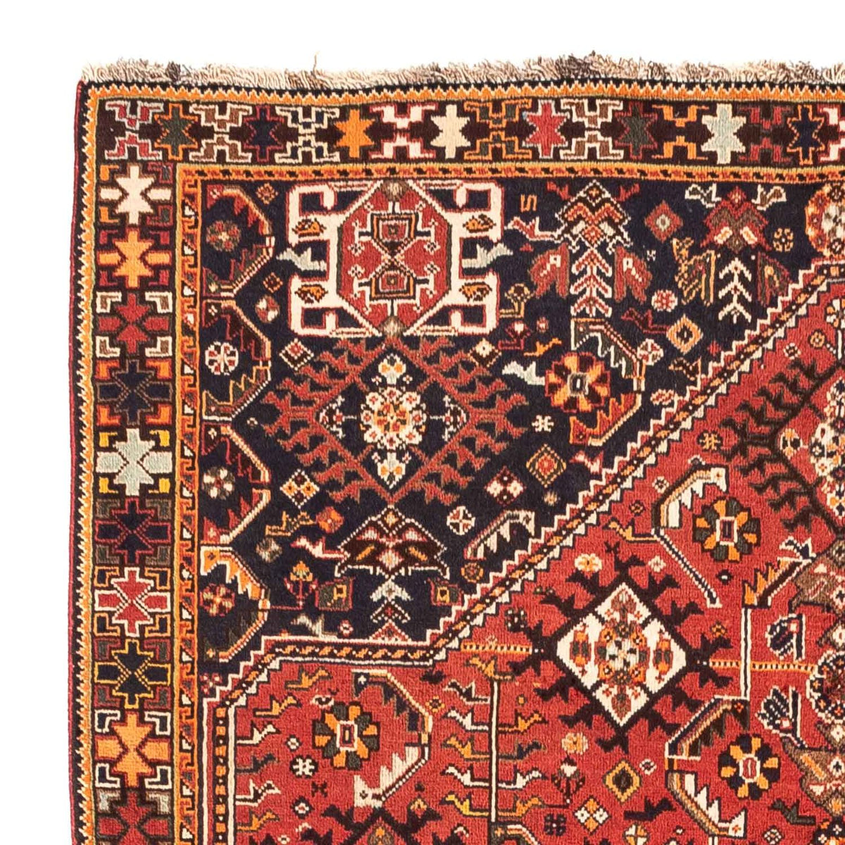 Tapis persan - Nomadic - 252 x 163 cm - rouge clair