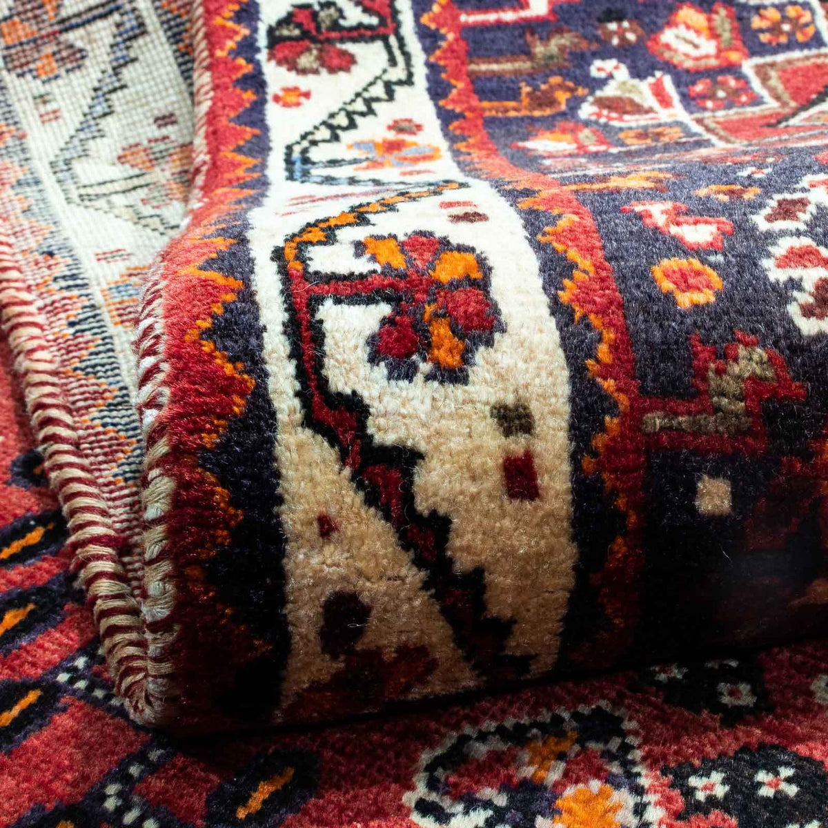 Tapis persan - Nomadic - 256 x 163 cm - rouge foncé