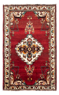 Tapis persan - Nomadic - 240 x 150 cm - rouge foncé