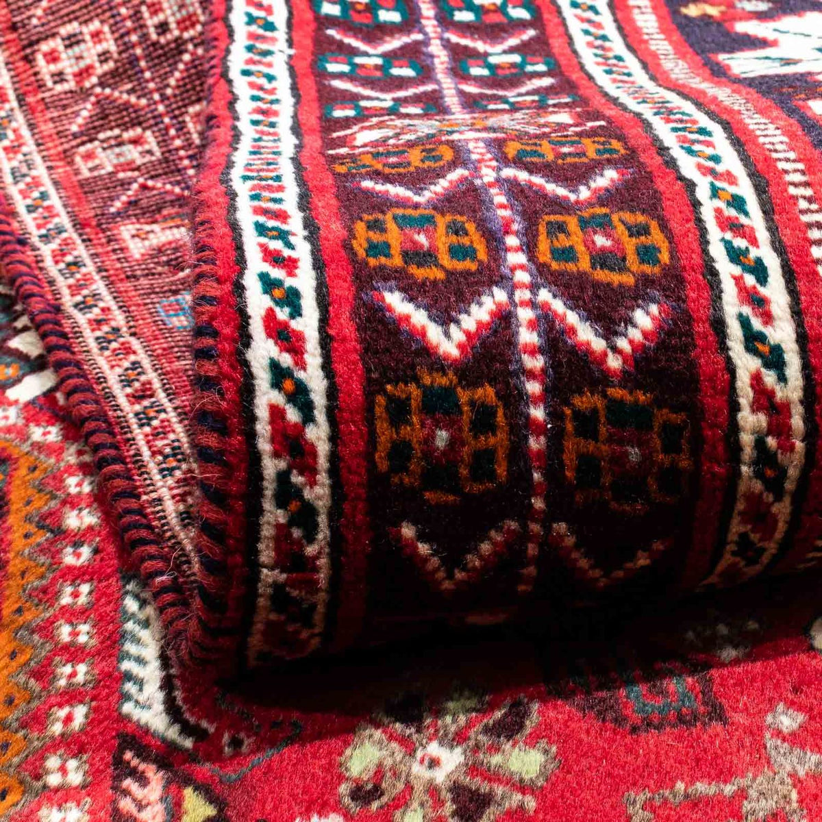 Tapis persan - Nomadic - 218 x 164 cm - rouge