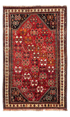 Tapis persan - Nomadic - 233 x 152 cm - rouge foncé