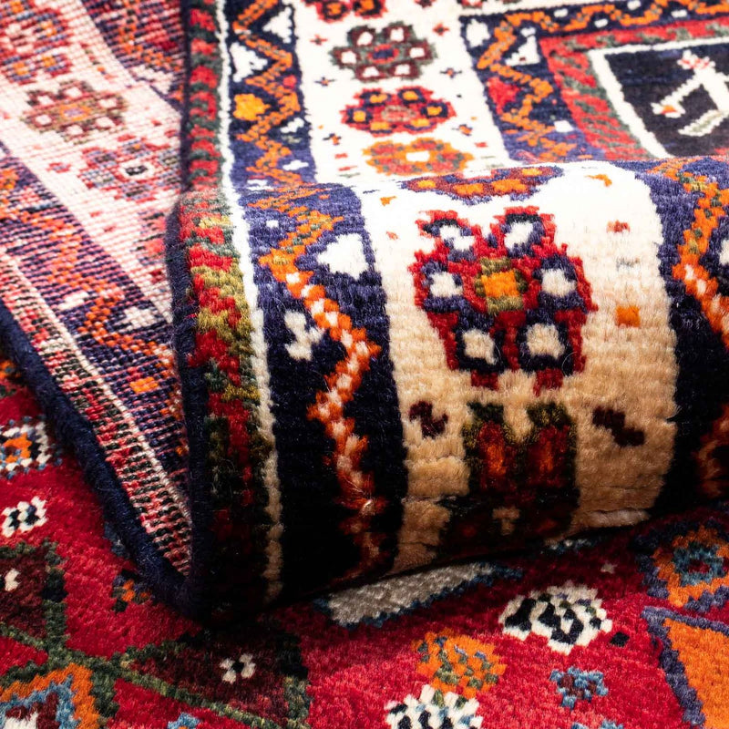 Tapis persan - Nomadic - 233 x 152 cm - rouge foncé