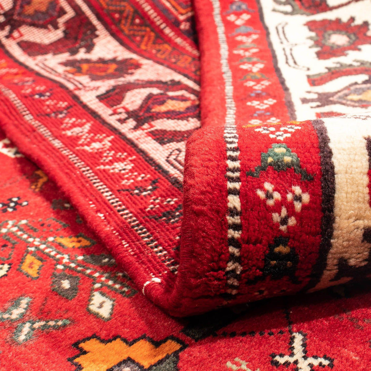 Tapis persan - Nomadic - 283 x 204 cm - rouge foncé