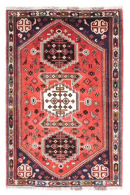 Tapis persan - Nomadic - 170 x 116 cm - rouge foncé
