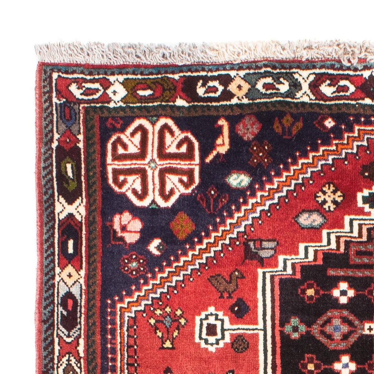 Tapis persan - Nomadic - 170 x 116 cm - rouge foncé