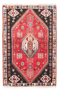 Tapis persan - Nomadic - 152 x 102 cm - rouge