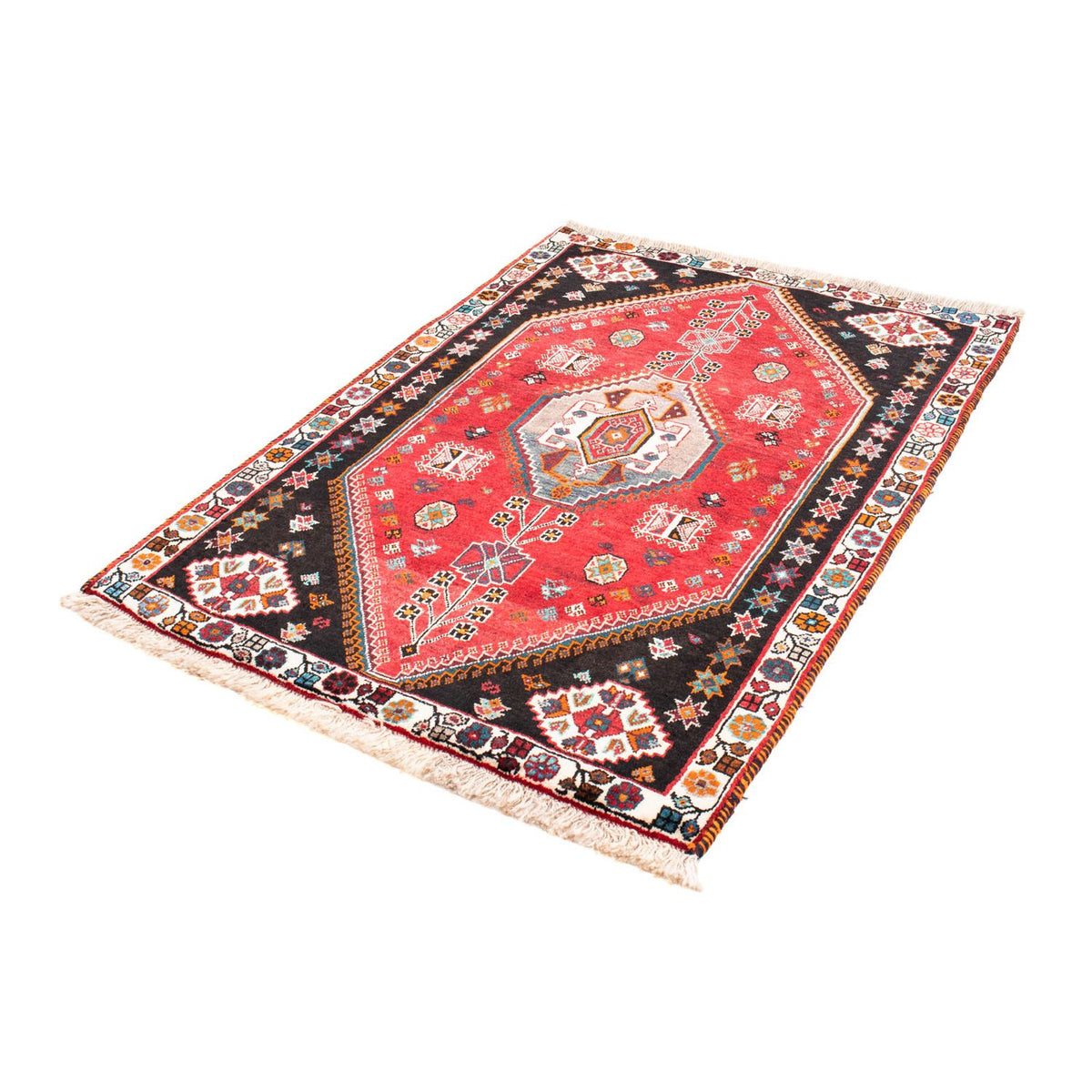 Tapis persan - Nomadic - 152 x 102 cm - rouge