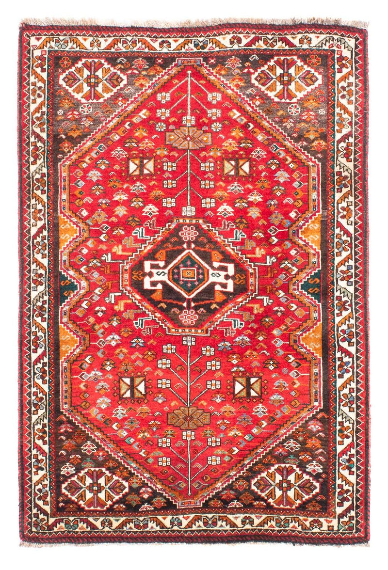 Tapis persan - Nomadic - 155 x 106 cm - rouge