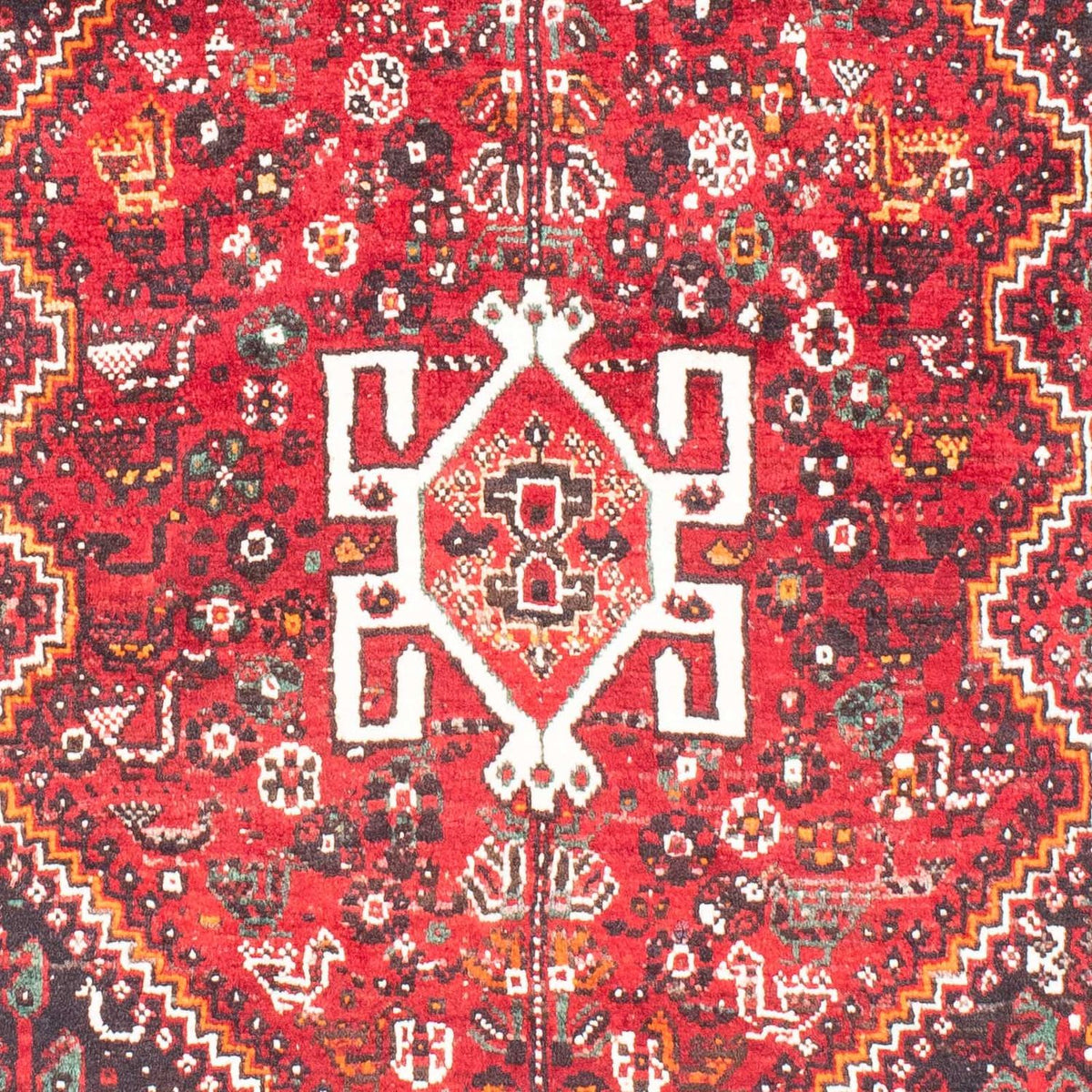 Tapis persan - Nomadic - 149 x 111 cm - rouge foncé
