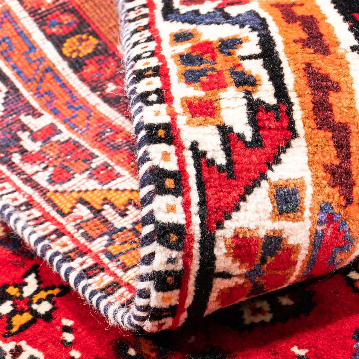 Tapis persan - Nomadic - 168 x 105 cm - rouge foncé