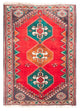 Tapis persan - Nomadic - 160 x 110 cm - rouge foncé
