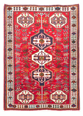 Tapis persan - Nomadic - 158 x 112 cm - rouge foncé