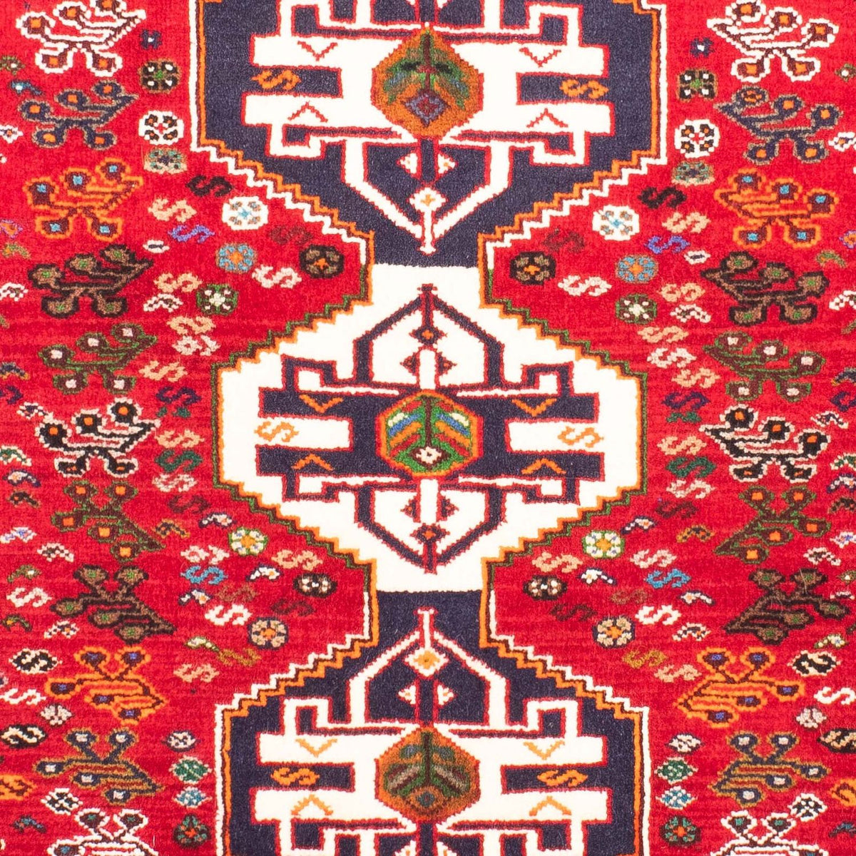 Tapis persan - Nomadic - 158 x 112 cm - rouge foncé