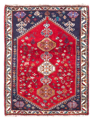 Tapis persan - Nomadic - 157 x 119 cm - rouge foncé