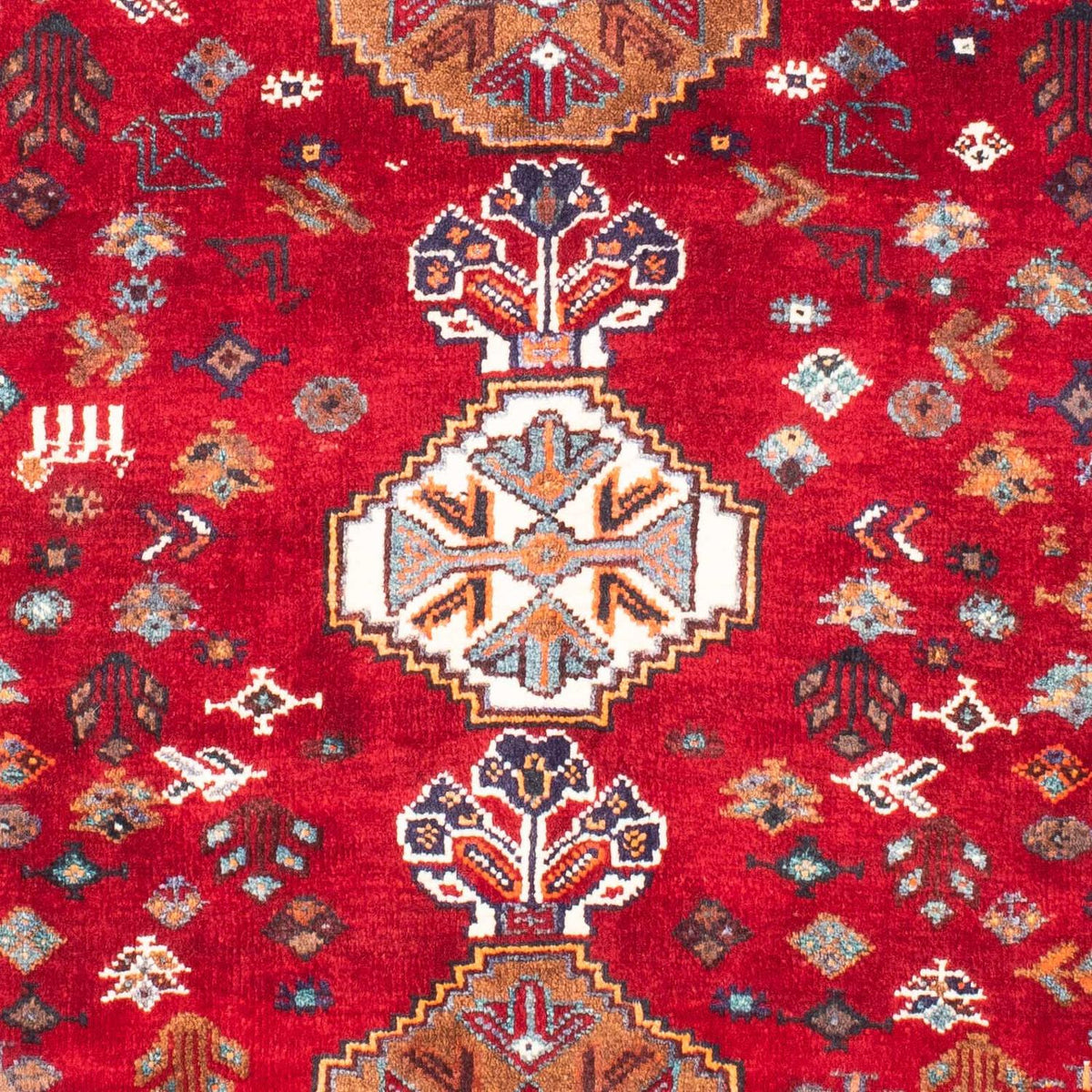 Tapis persan - Nomadic - 157 x 119 cm - rouge foncé