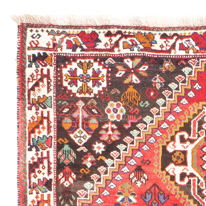 Tapis persan - Nomadic - 162 x 114 cm - rouge foncé