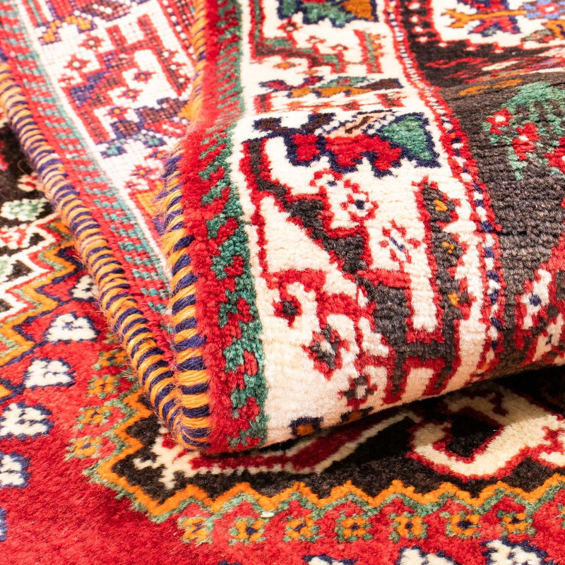 Tapis persan - Nomadic - 162 x 114 cm - rouge foncé