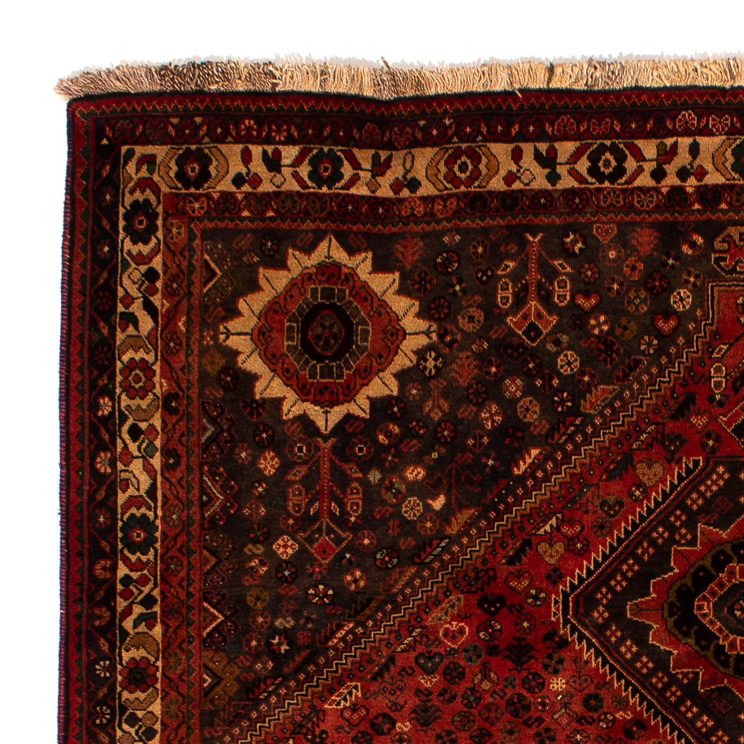 Tapis persan - Nomadic - 273 x 203 cm - rouge foncé