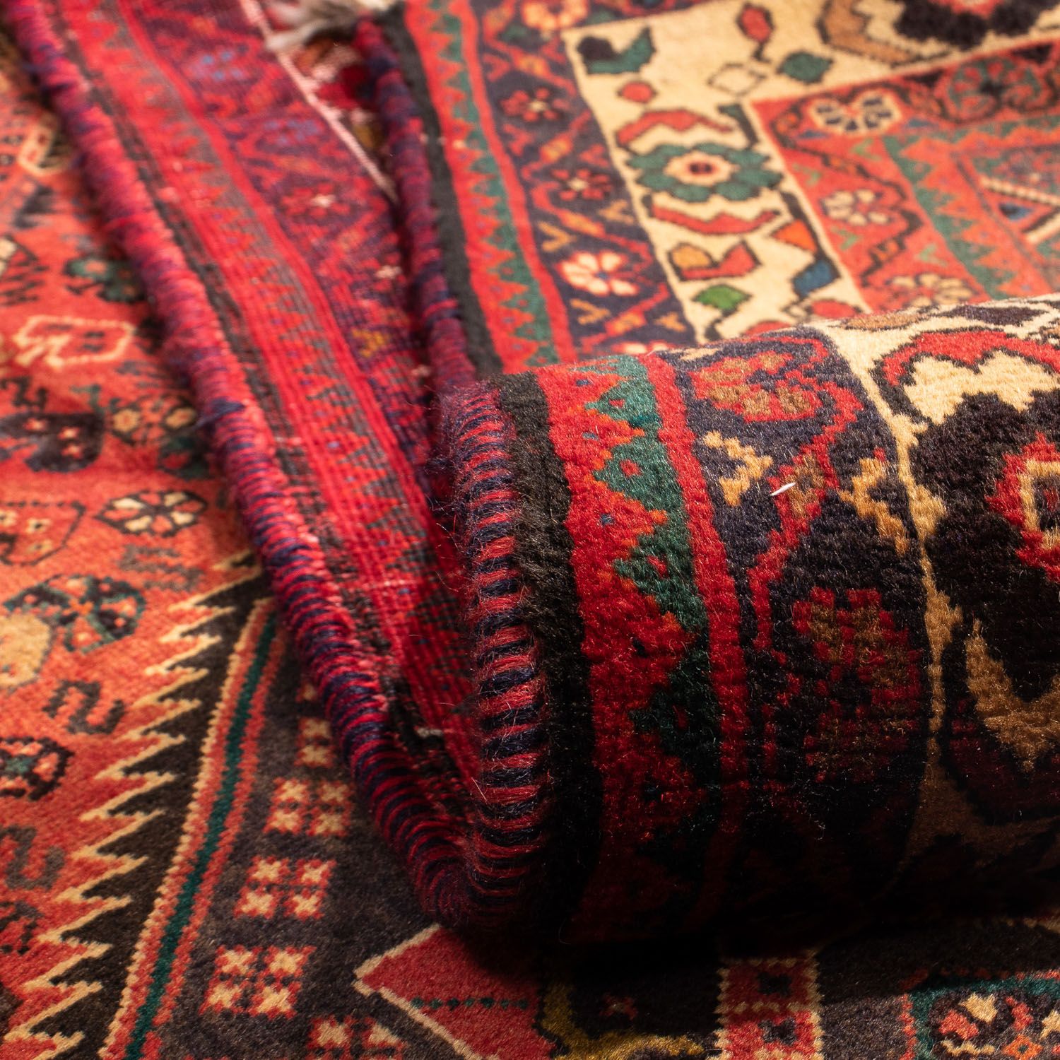 Tapis persan - Nomadic - 273 x 203 cm - rouge foncé