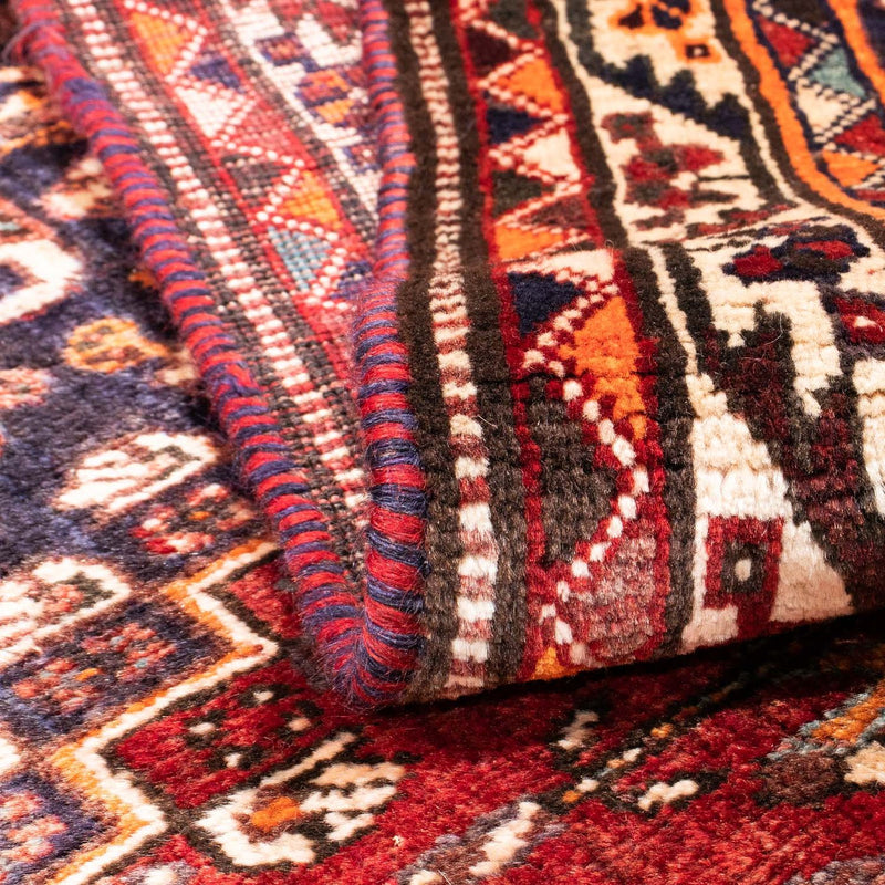 Tapis persan - Nomadic - 160 x 119 cm - rouge foncé