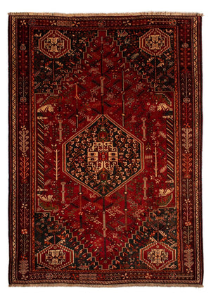 Tapis persan - Nomadic - 305 x 214 cm - rouge foncé