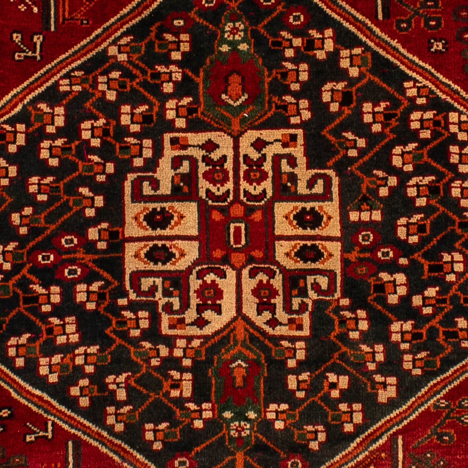 Tapis persan - Nomadic - 305 x 214 cm - rouge foncé
