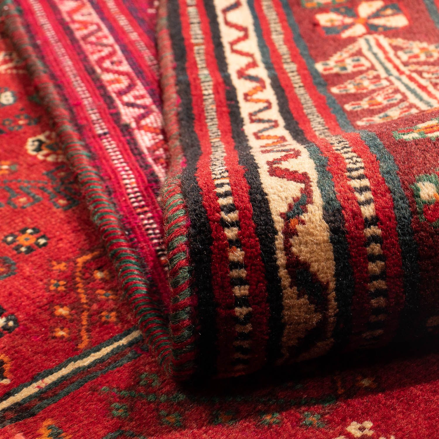 Tapis persan - Nomadic - 305 x 214 cm - rouge foncé