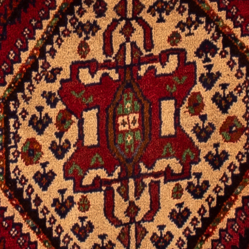Tapis persan - Nomadic - 280 x 177 cm - rouge foncé