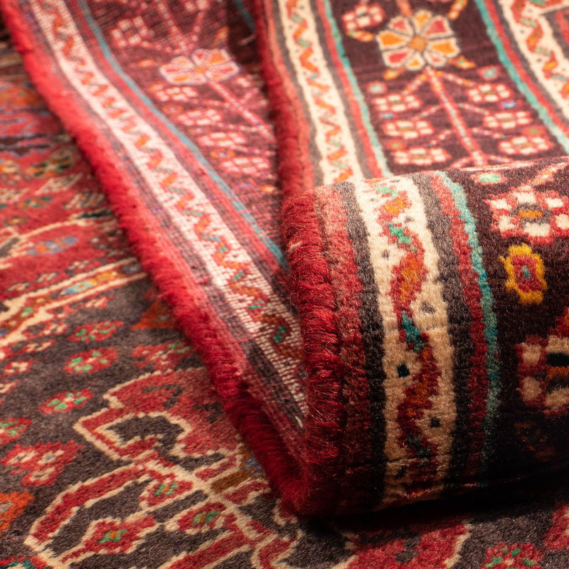 Tapis persan - Nomadic - 280 x 177 cm - rouge foncé