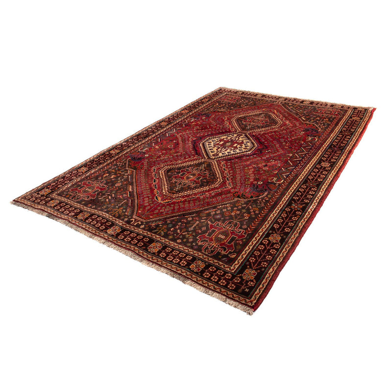 Tapis persan - Nomadic - 280 x 177 cm - rouge foncé