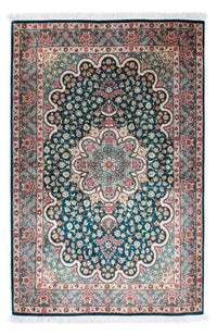 Tapis persan - Ghom - 150 x 101 cm - vert