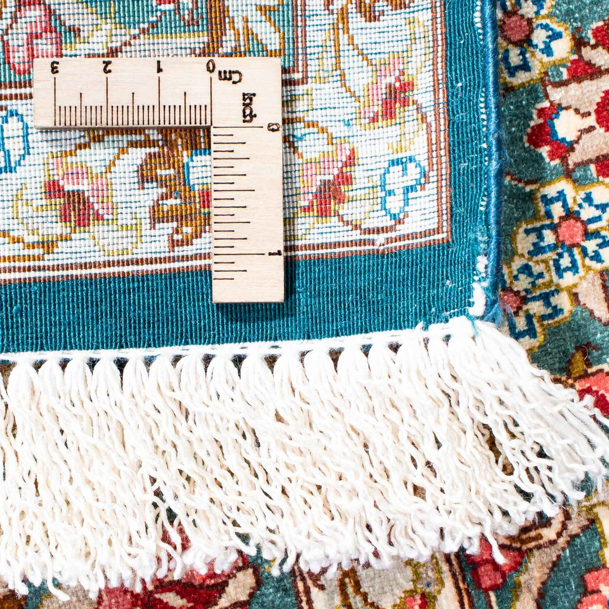 Tapis persan - Ghom - 150 x 101 cm - vert