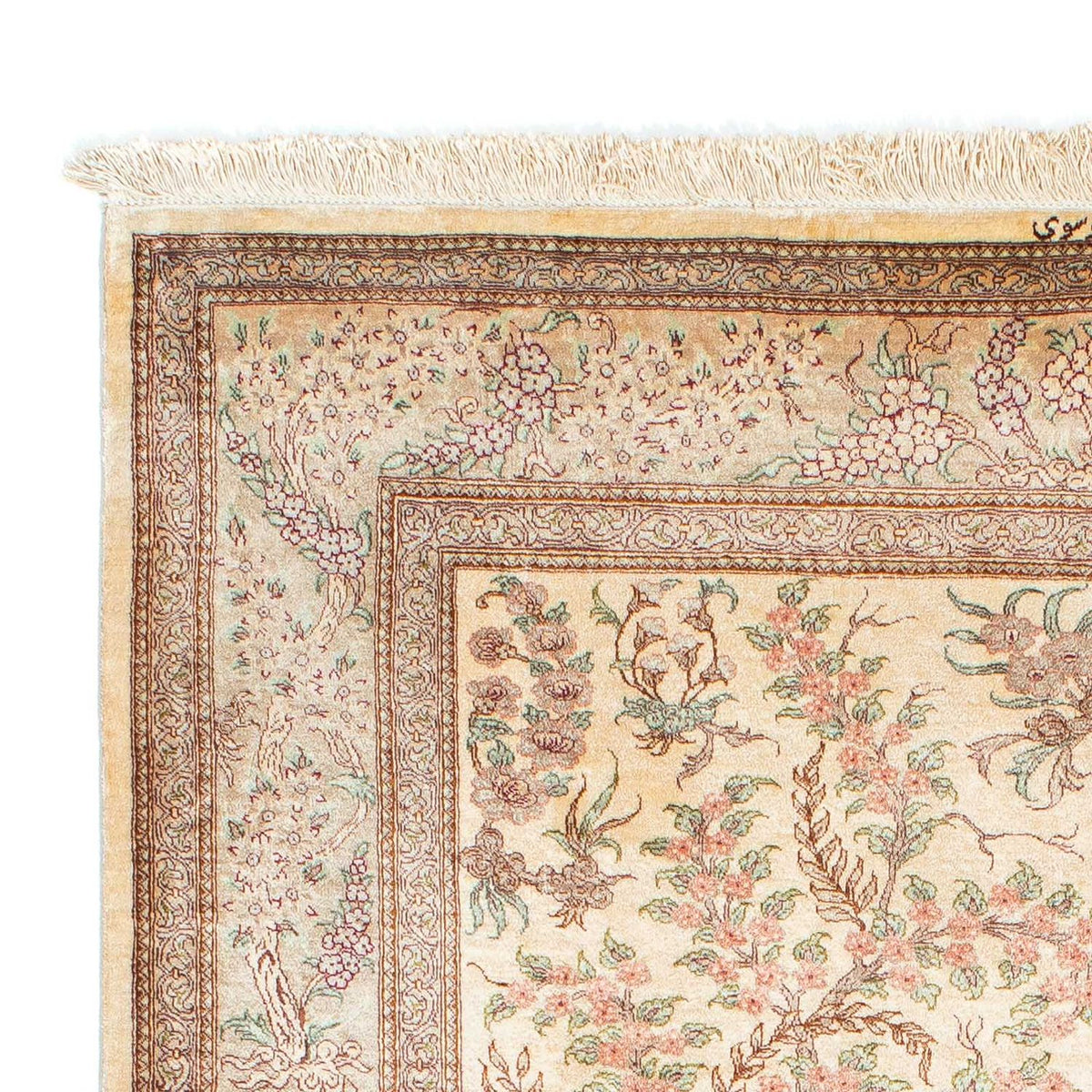 Tapis persan - Ghom - 157 x 102 cm - beige