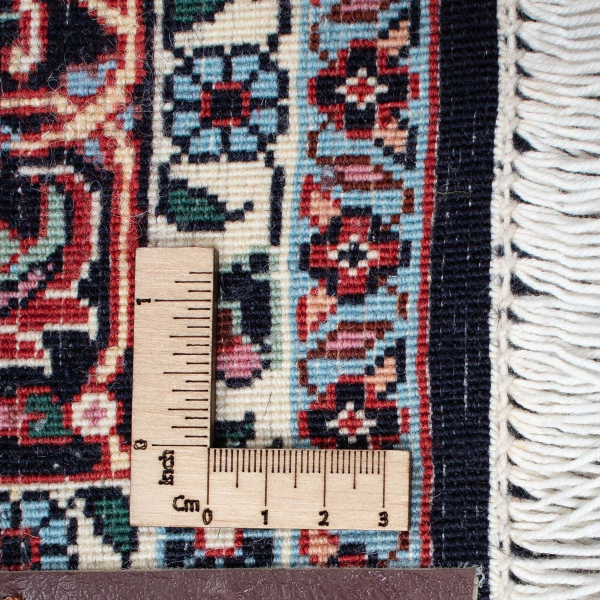 Tapis persan - Bidjar - 204 x 131 cm - rouge clair