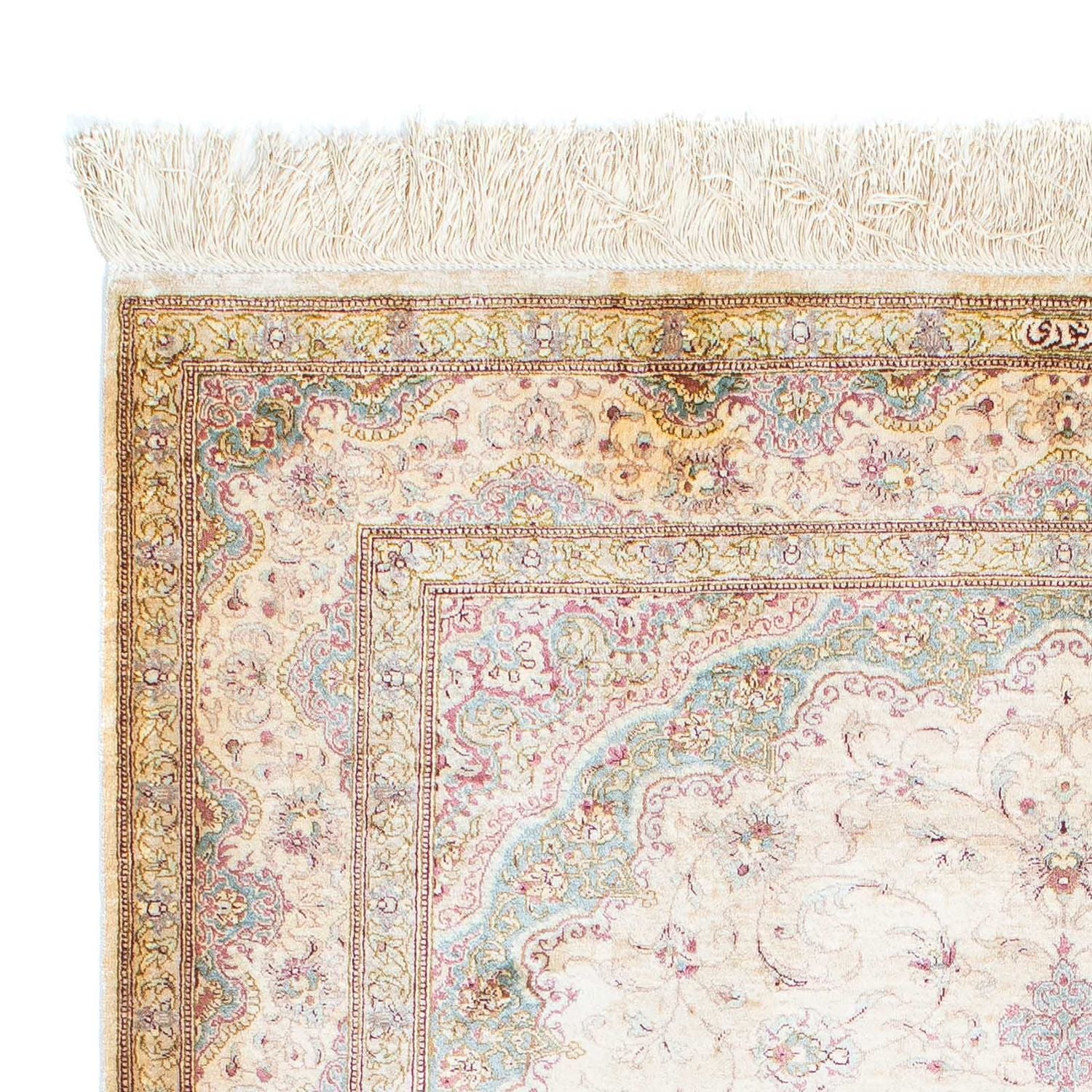Tapis persan - Ghom - 143 x 103 cm - beige