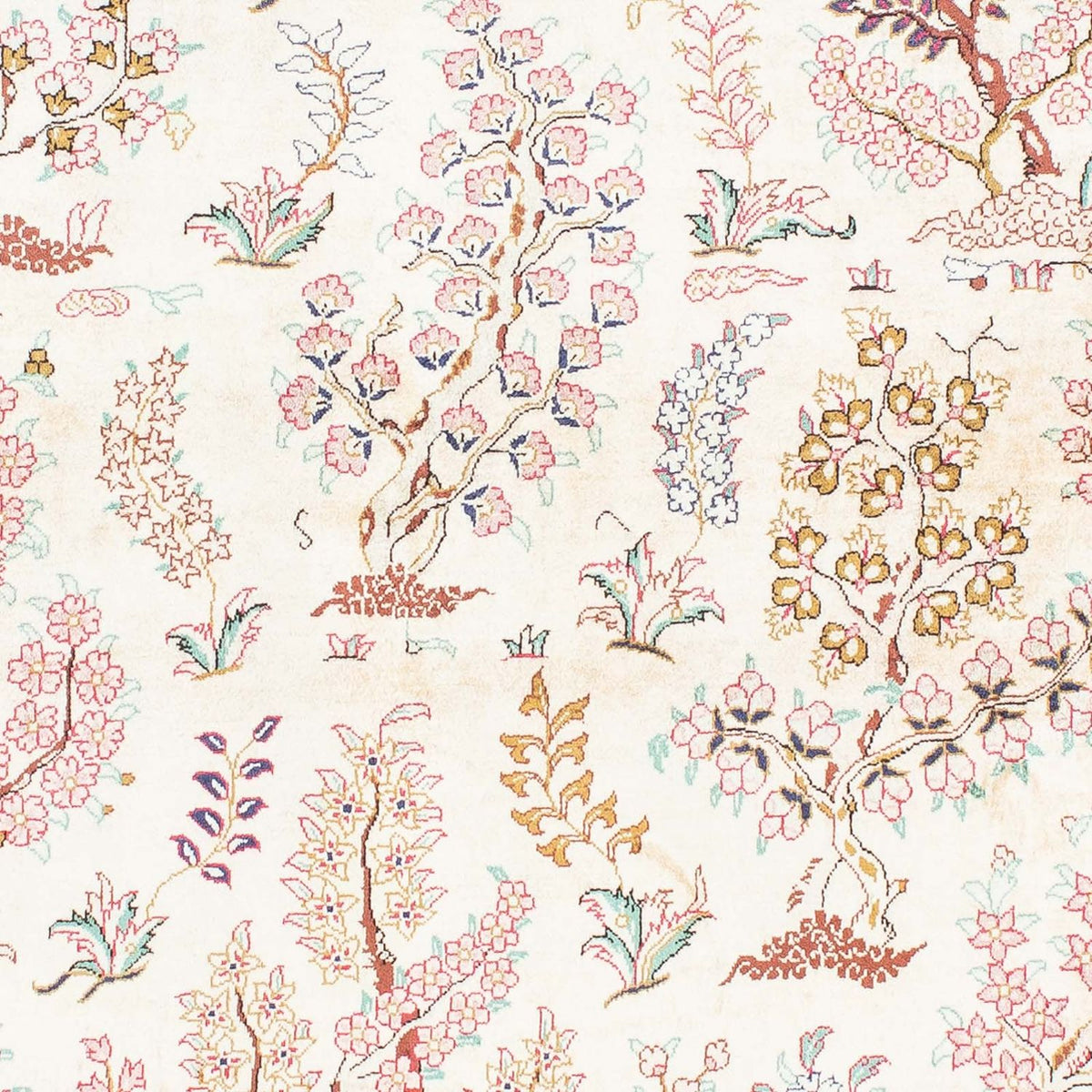 Tapis persan - Ghom - 146 x 104 cm - beige