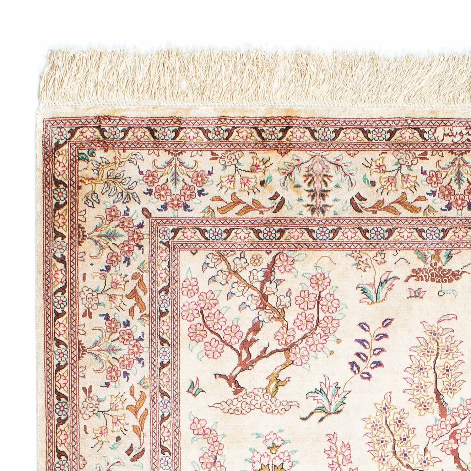 Tapis persan - Ghom - 146 x 104 cm - beige