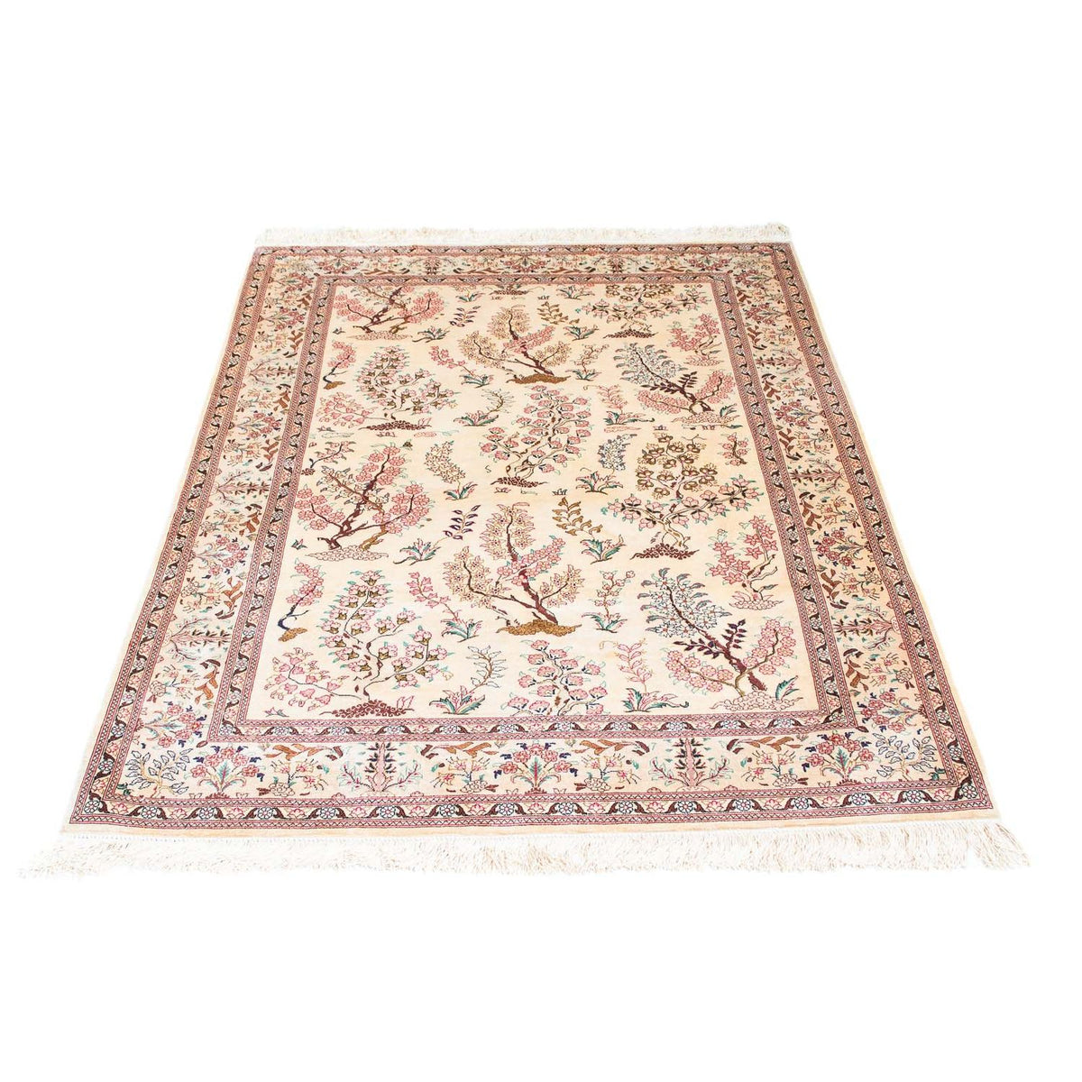 Tapis persan - Ghom - 146 x 104 cm - beige